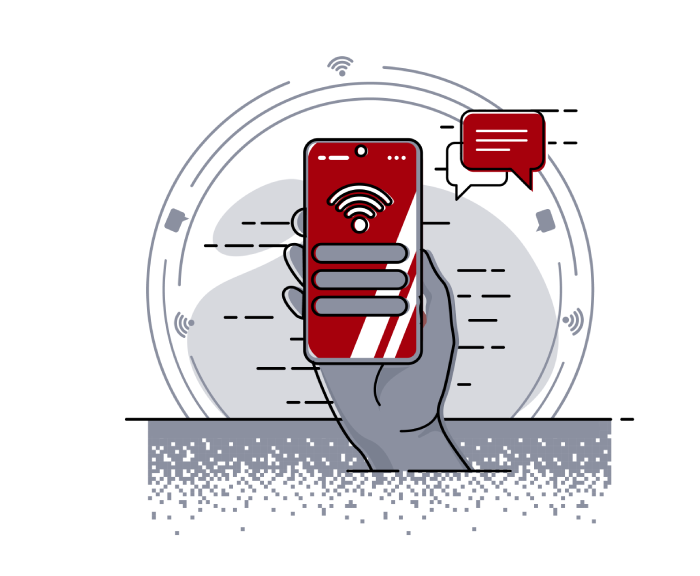 Illustration of cybersecurity services